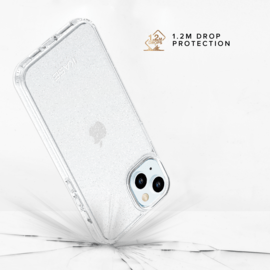 Coque hybride étincelante invisible GEN 2.0 83% de plastique recyclé pour Apple iPhone 15, Transparente