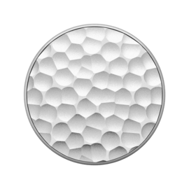 PopSockets PopGrip, M&eacute;tal Argent Martel&eacute;