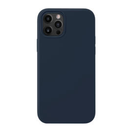 Coque en Gel de Silicone Doux pour iPhone 12 Pro Max, Bleu Oxford