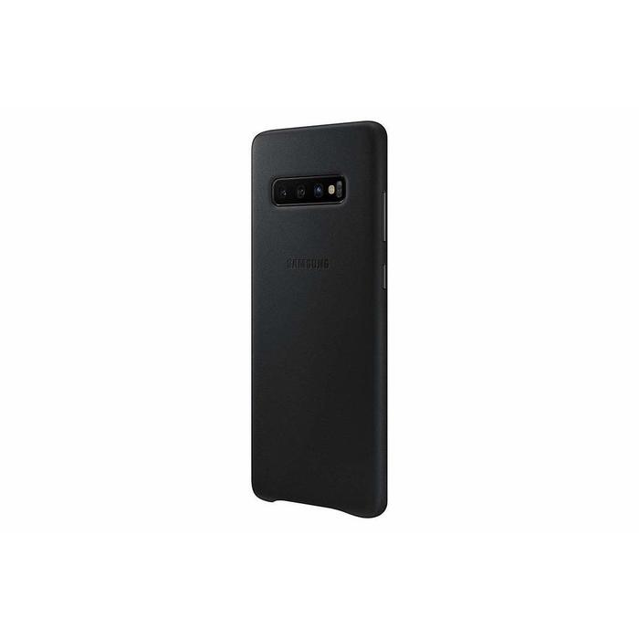 Coque en cuir Noir pour Galaxy S10+