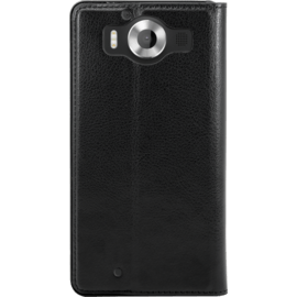 Coque Clapet Slim avec Stand pour Microsoft Lumia 950, Noir