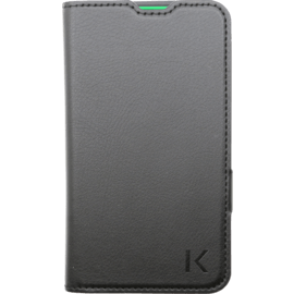 Coque clapet aimantée avec pochette CB pour Nokia Lumia 630, Noir