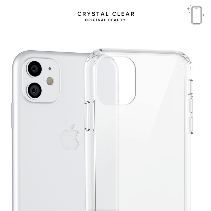 Coque hybride invisible pour Apple iPhone 11, Transparente
