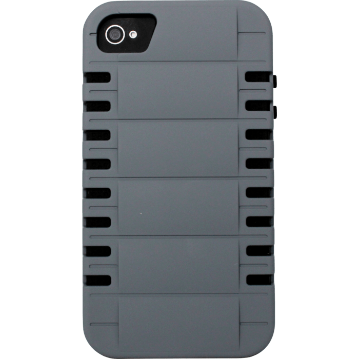 Coque pour Apple iPhone 4/4S, Antichoc Rebonds Gris