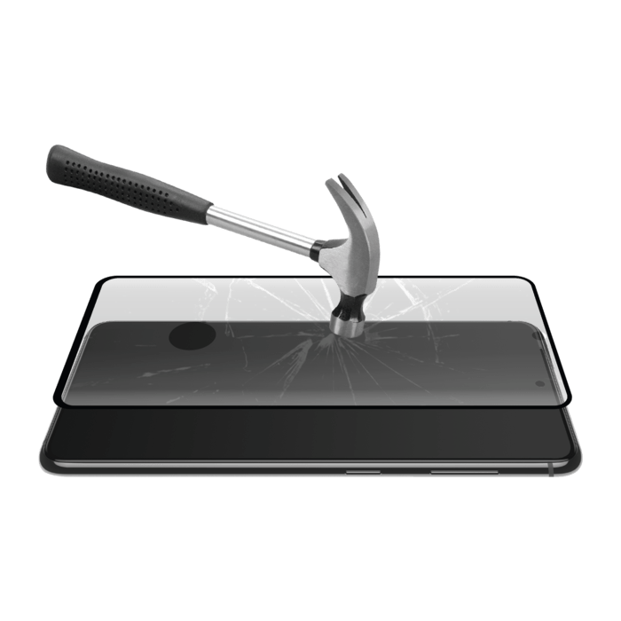 Protection d'&eacute;cran en verre tremp&eacute; incurv&eacute; bord &agrave; bord pour Samsung Galaxy S21+ 5G, noir