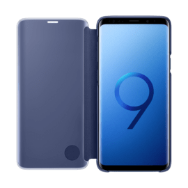 Clear View cover avec fonction Stand Bleu Galaxy S9+