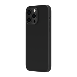 Coque antichoc en gel de silicone doux pour Apple iPhone 14 Pro Max, Noir satin