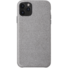 Coque en tissu pour Apple iPhone 11 Pro Max, Gris Sabre