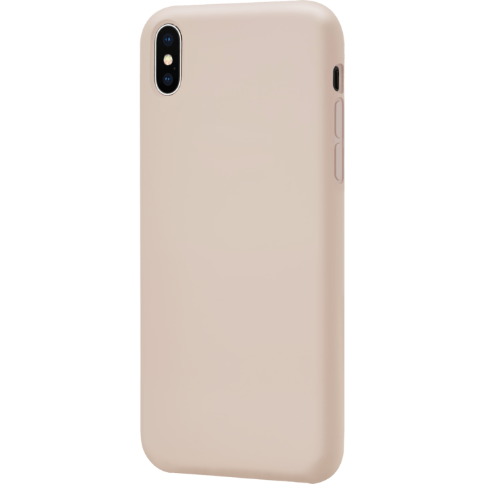 Coque antichoc en gel de silicone doux pour Apple iPhone XS Max, Rose Sable
