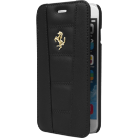 Ferrari Coque Batterie avec clapet 3000mAh pour Apple iPhone 6/6s, Cheval doré, Noir