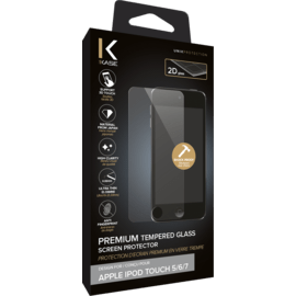 Protection d'&eacute;cran premium en verre tremp&eacute; pour Apple iPod Touch 5/6/7, Transparent