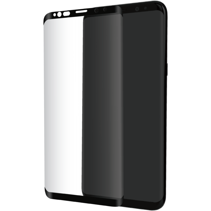 Protection d'écran en verre trempé Bord à Bord Incurvé avancé pour Samsung Galaxy S9+, Noir