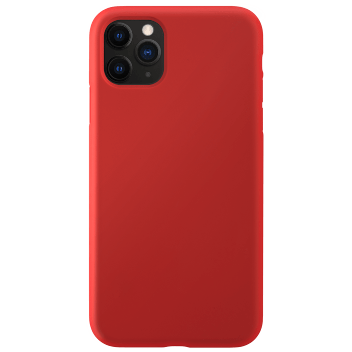 Anti-Shock Soft Gel Silicone Case for Apple iPhone 11 Pro Max, Fiery Red