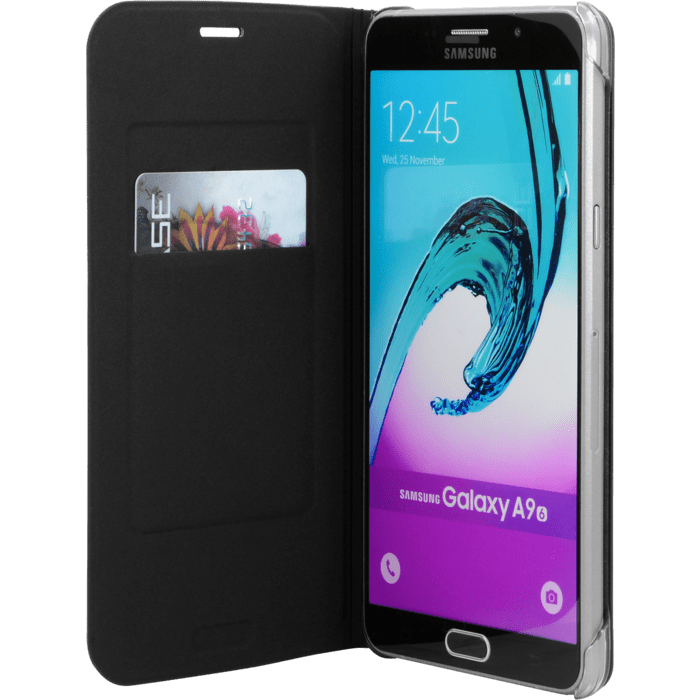 Etui &agrave; clapet pour Samsung Galaxy A9 (2016), Noir
