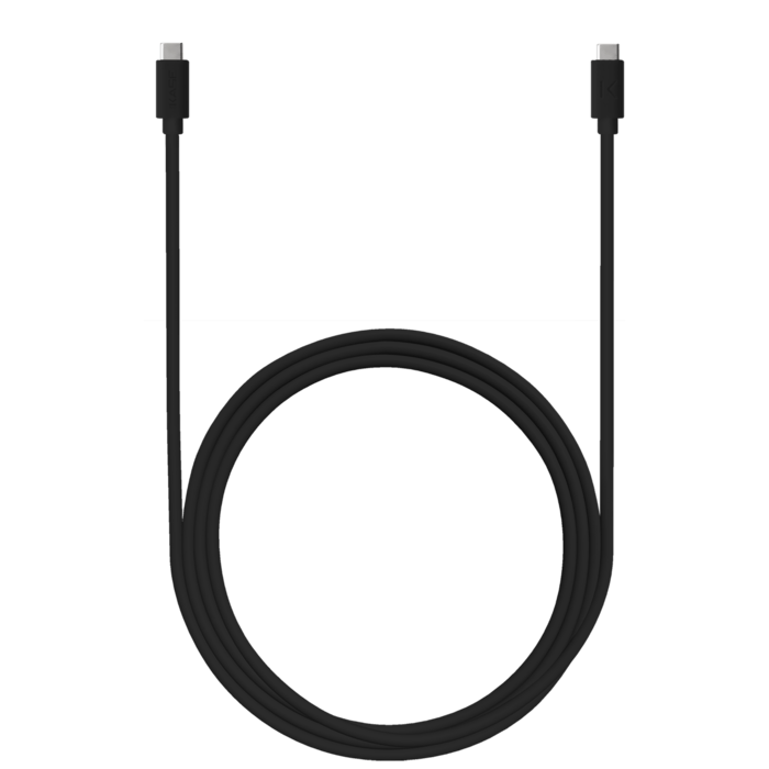 Chargeur mural PowerPort Speed LITE 20 W double USB UE + c&acirc;ble de charge/synchronisation rapide USB-C vers USB-C, noir