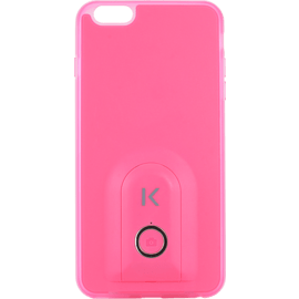 Case Selfie case with Bluetooth Remote Shutter for iPhone 6/6s, Lemonade Pink