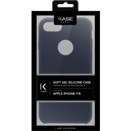 Coque en gel de silicone doux pour Apple iPhone 7/8, Bleu Marine