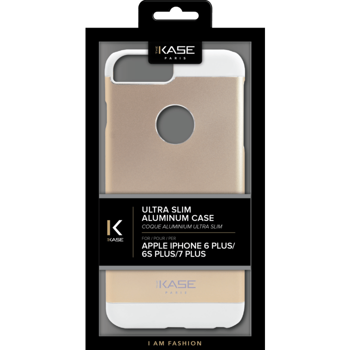 Etui en aluminium Ultra Slim pour Apple iPhone 6 Plus / 6s Plus / 7 Plus , Champagne Gold