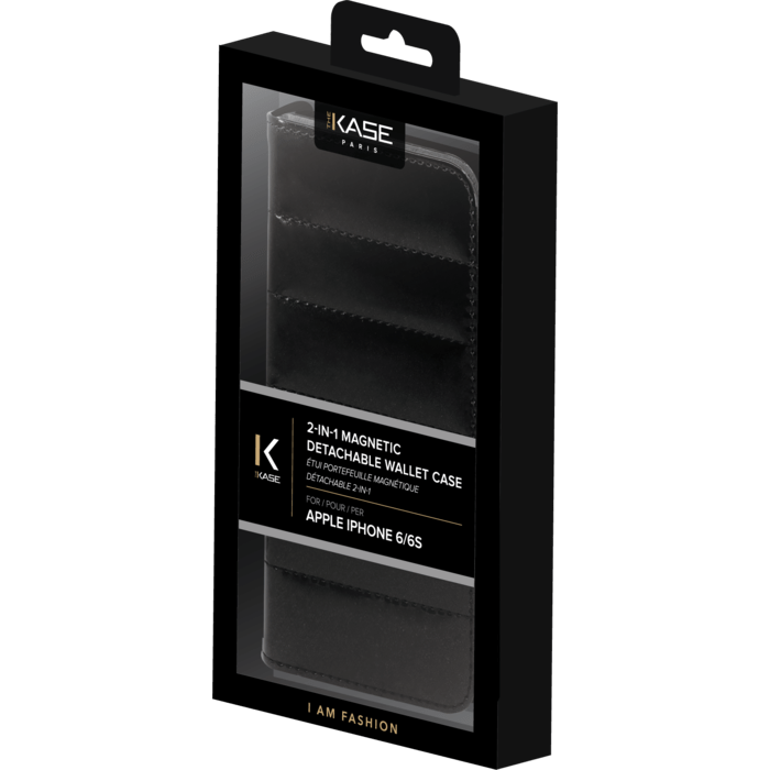 Étui portefeuille magnétique détachable 2-in-1 pour iPhone 6/6s