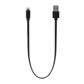 Câble Lightning certifié MFi Apple Charge Speed 3A charge/ sync (0.3M), Noir de jais