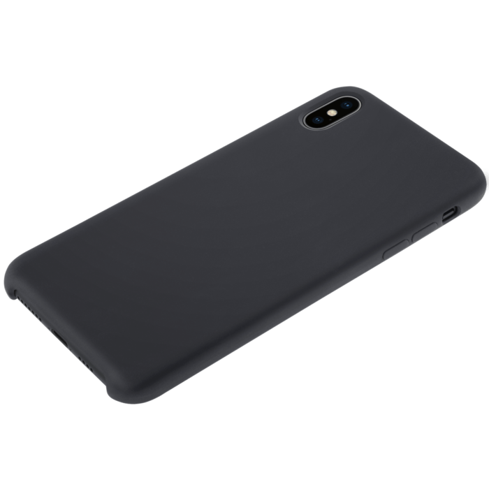 Soft Gel Silicone Case for Apple iPhone XS Max, Satin Black