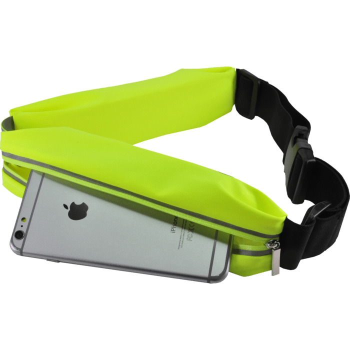 Ceinture de Sport Universelle avec 2 poches, Noen jaune