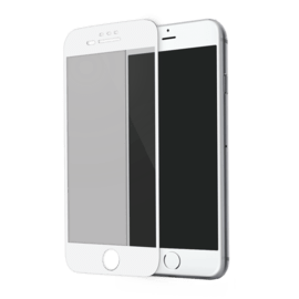 Protection d'&eacute;cran en verre tremp&eacute; Bord &agrave; Bord Incurv&eacute; pour Apple iPhone 6/6s/7/8 Plus, Blanc