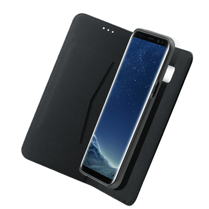 Étui et Coque slim magnétique 2-en-1 pour Samsung Galaxy S8, Noir