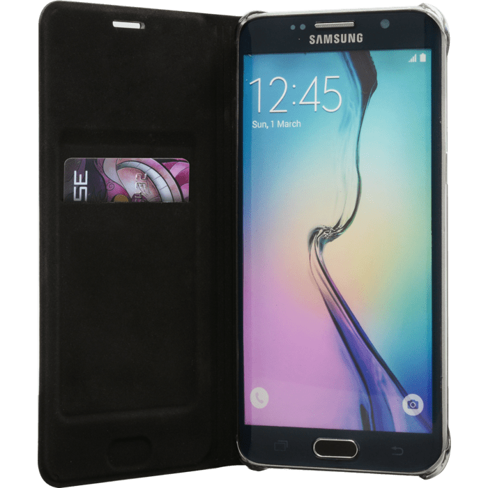 Etui à clapet pour Samsung Galaxy S6 Edge Plus, Noir