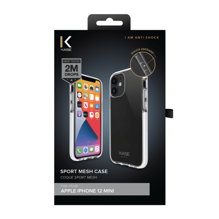 Coque Sport mesh pour Apple iPhone 12 mini, Blanc Lumineux