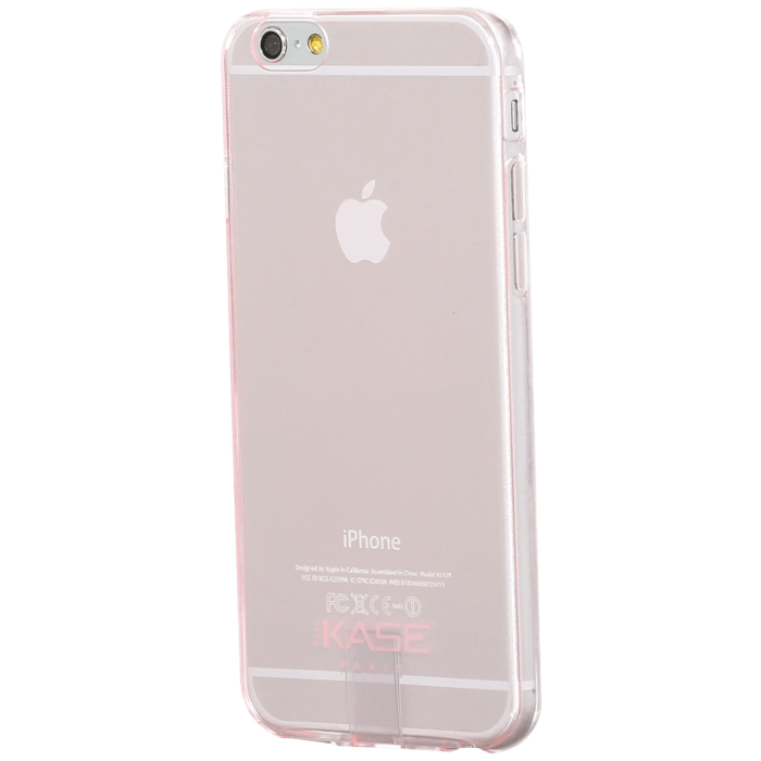 Silicone Case for Apple iPhone 6/6s, Pink Transparent Ultra Slim 0.65mm