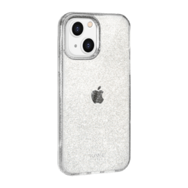 Coque hybride &eacute;tincelante invisible pour iPhone Apple 13 mini, Transparente