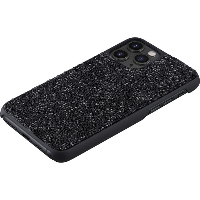 Coque Bling Strass pour Apple iPhone 11 Pro, Noir Minuit