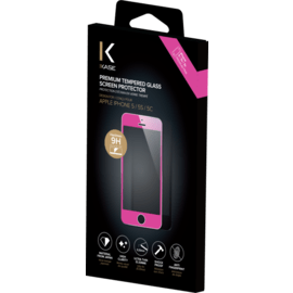 Protection d'&eacute;cran premium en verre tremp&eacute; pour Apple iPhone 5/5s/5C/SE, Rose