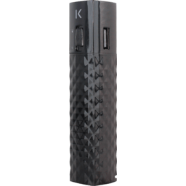 Case Lipstick Power Bank 2600 mAh, Black