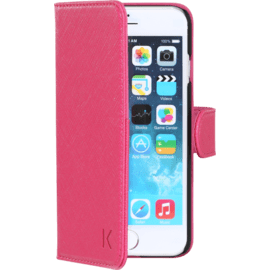 Coque clapet pour Apple iPhone 6/6s avec Miroir et pochette CB, Rose