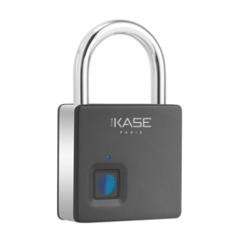 Cadenas Biom&eacute;trique Intelligent &Eacute;tanche IP65 Forte Protection avec double de cl&eacute;s, Noir