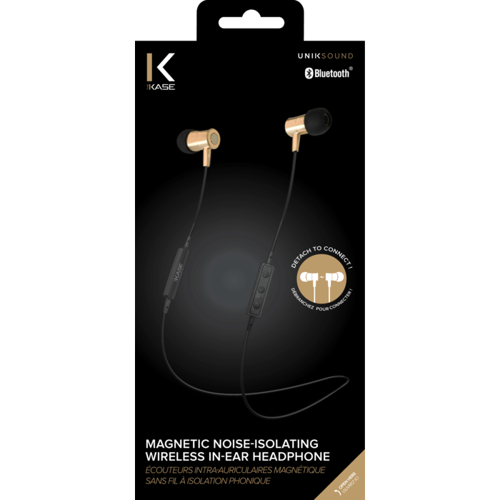 Ear magnetica Auricolare stereo isolamento acustico wireless, oro di Champagne