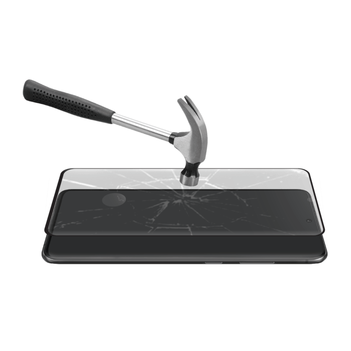 Protection d'&eacute;cran en verre tremp&eacute; Bord &agrave; Bord Incurv&eacute; pour Samsung Galaxy S20 Ultra, Noir