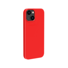 Coque antichoc en gel de silicone doux pour Apple iPhone 13 mini, Rouge Ardent