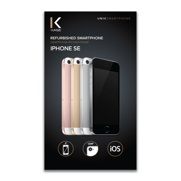 iPhone SE reconditionn&eacute; 128 Go, Argent, d&eacute;bloqu&eacute;