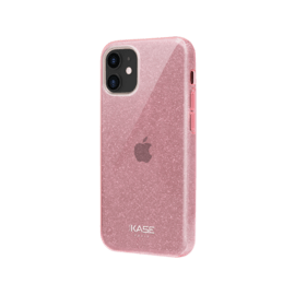 Coque slim pailletée étincelante pour Apple iPhone 12 mini, Or Rose
