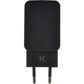 Chargeur Universel Double USB (EU) 3.1A, Noir de Jais