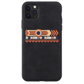 Bohemia Slim Case avec fente pour carte de crédit pour Apple iPhone 11 Pro Max, Noir olive