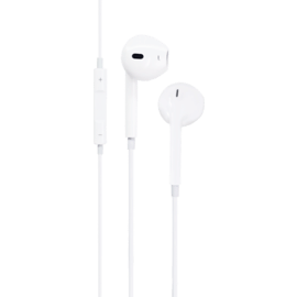 Case K Earphones with micro and remote, Bright White