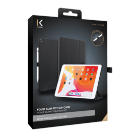 Coque clapet folio slim fit avec porte-stylo Pour Apple iPad 10.2-inch 7e g&eacute;n&eacute;ration