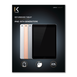 iPad (6th generation) reconditionn&eacute; 32 Go, Argent, d&eacute;bloqu&eacute;