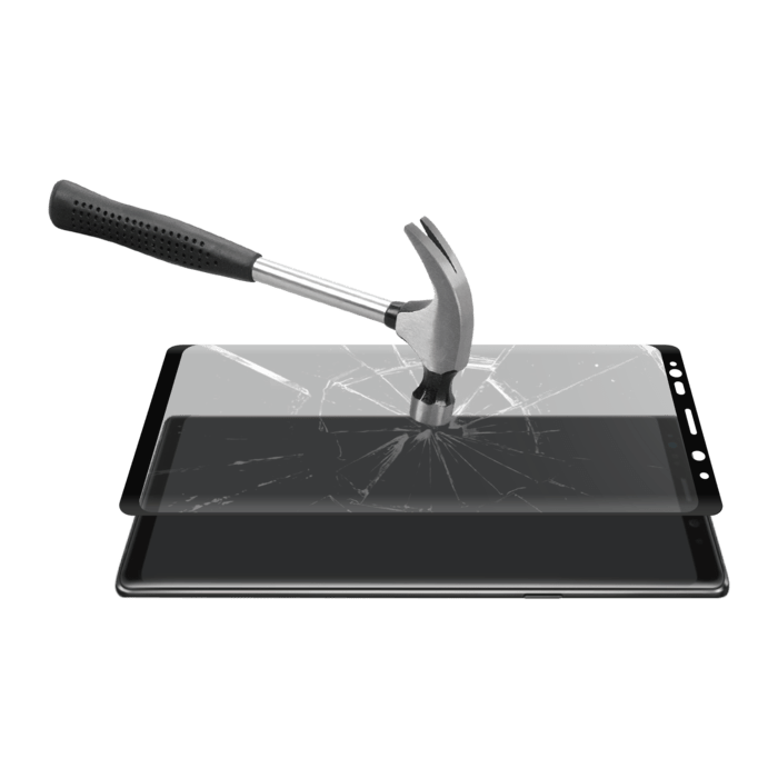 Protection d&rsquo;&eacute;cran &eacute;lite en verre tremp&eacute; bord &agrave; bord incurv&eacute; pour Samsung Galaxy Note 9, Noir