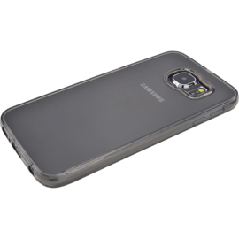Coque silicone pour  Samsung Galaxy S6, Gris Transparent