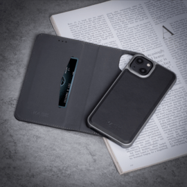 &Eacute;tui et Coque slim magn&eacute;tique 2-en-1 GEN 2.0 pour Apple iPhone 13, Noir